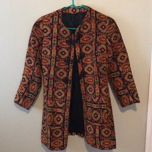 60s vintage tapestry jacket xs/s